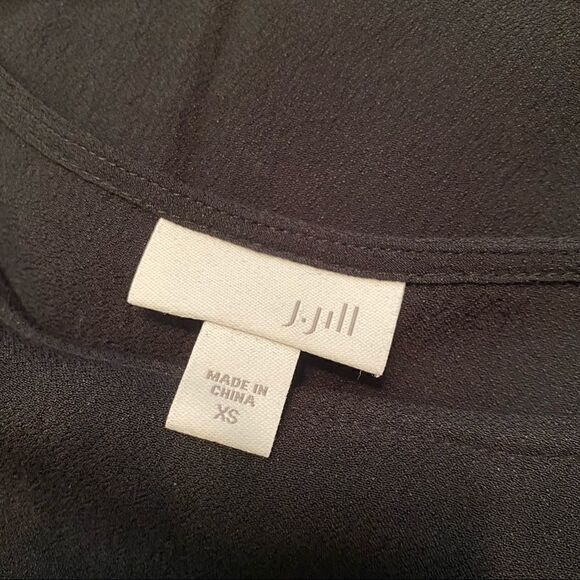 J. Jill 100% rayon black shirt - Picture 5 of 6